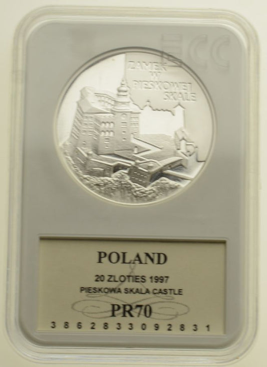 20 złotych - Zamek w Pieskowej Skale - GRADING GCN PR70