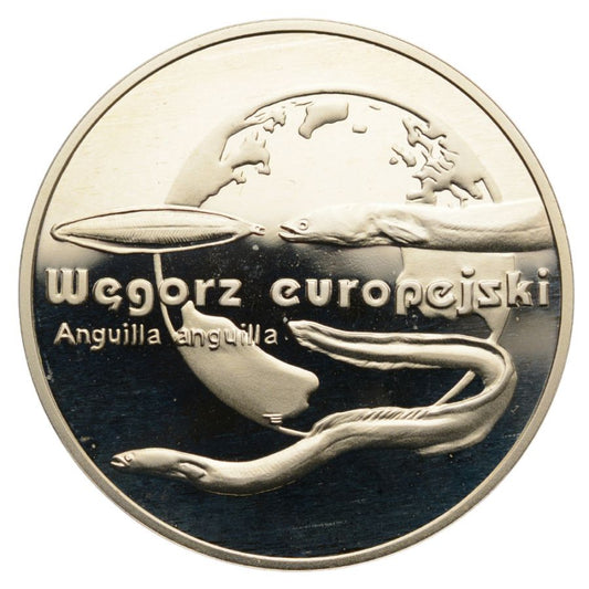 20 złotych - Zwierzęta świata - Węgorz Europejski