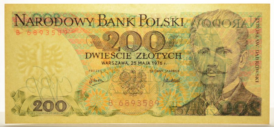 200 złotych 1976 r. - Dąbrowski - Seria B (B005)