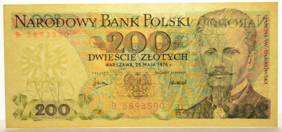 200 złotych 1976 r. - Dąbrowski - Seria B (B006)