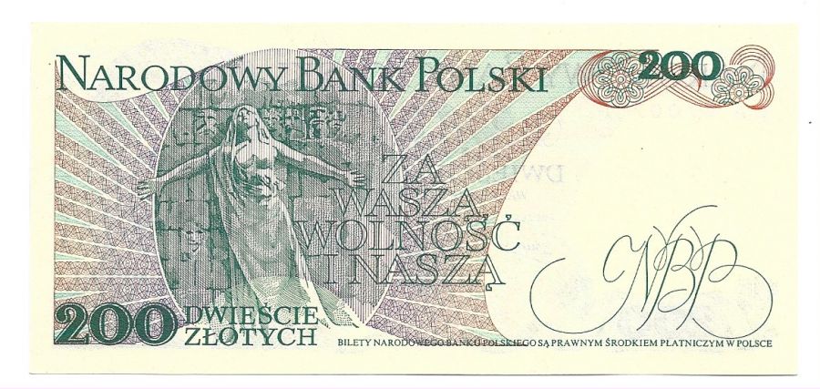 200 złotych 1979 r. - Dąbrowski - Seria BA (B096)