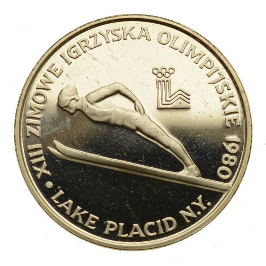 200 złotych - XIII Zimowe Igrzyska Olimpijskie - Lake Placid 1980 (bez znicza)