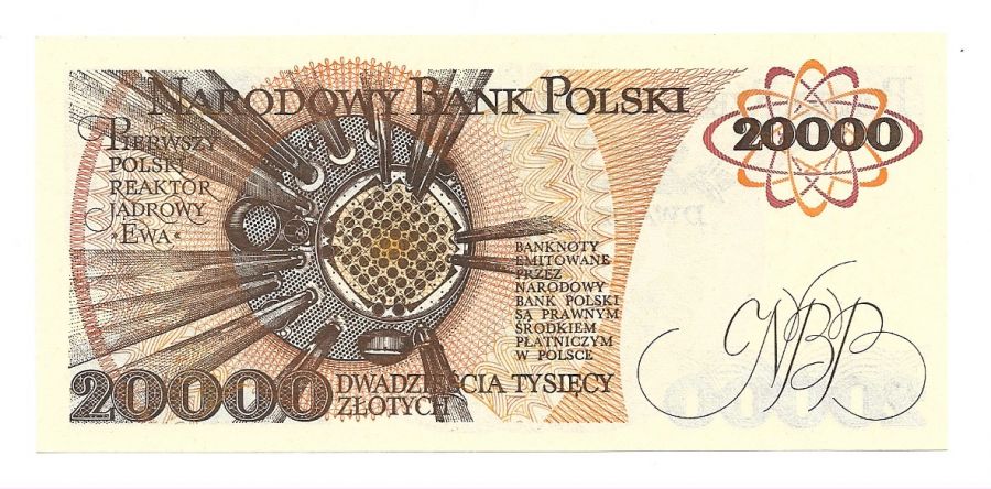 20000 złotych 1989 r. - Maria Skłodowska-Curie - Seria Y (B094)