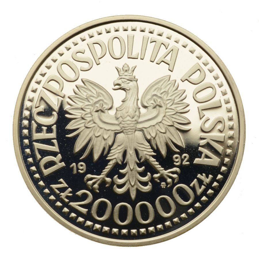 200000 złotych - Władysław Warneńczyk (popiersie)