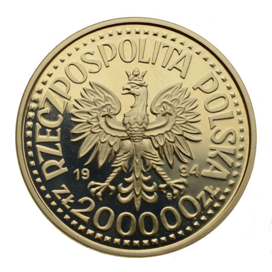 200000 złotych - Zygmunt Stary (popiersie)