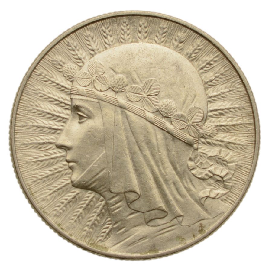 5 złotych 1934 r. - Głowa Kobiety