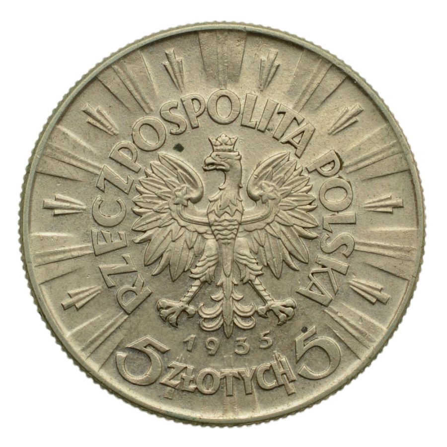 5 złotych 1935 r. - Józef Piłsudski (2)