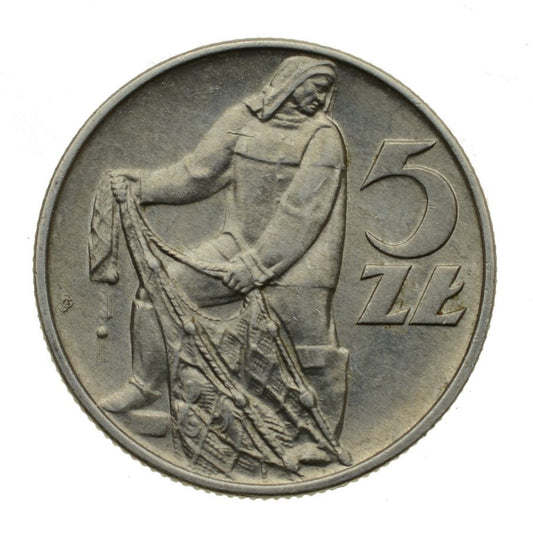 5 złotych 1973 r. - Rybak (M786)