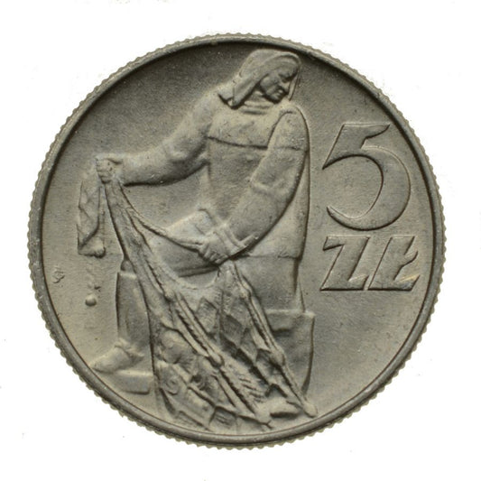 5 złotych 1974 r. - Rybak (M787)