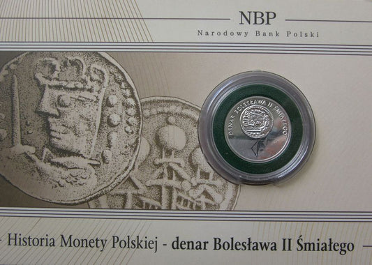 5 złotych - Historia Monety Polskiej - denar Bolesława Śmiałego