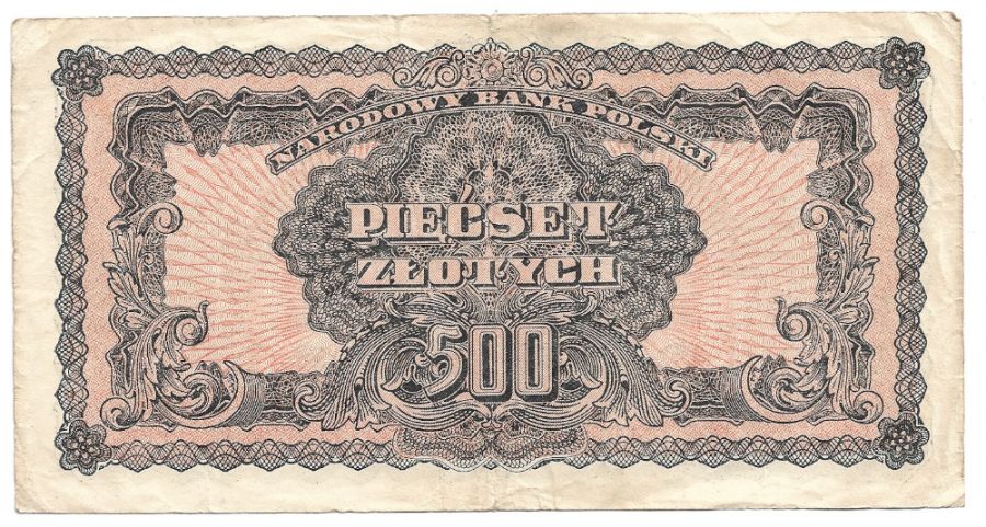 500 złotych 1944 r. "obowiązkowe" - Seria Ax (B115)