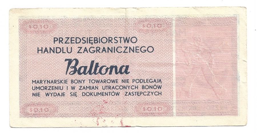 Bon Towarowy - BALTONA - 10 centów 1973 D