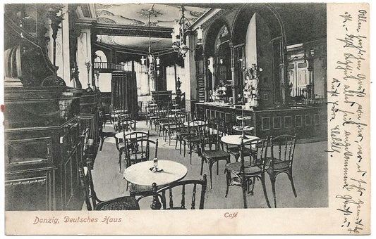 Gdańsk - Danzig - Deutsches Haus - Cafe (P173)