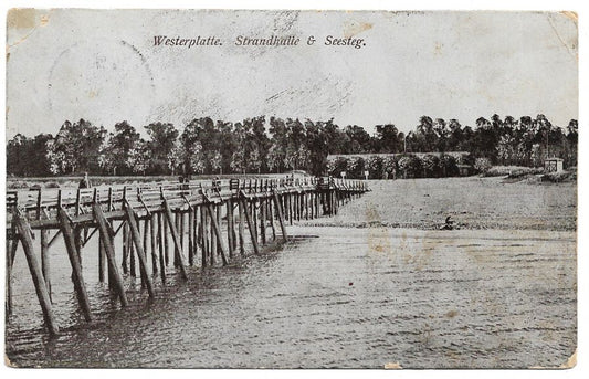 Gdańsk - Danzig Westerplatte - Strandhalle, Seesteg (P299)