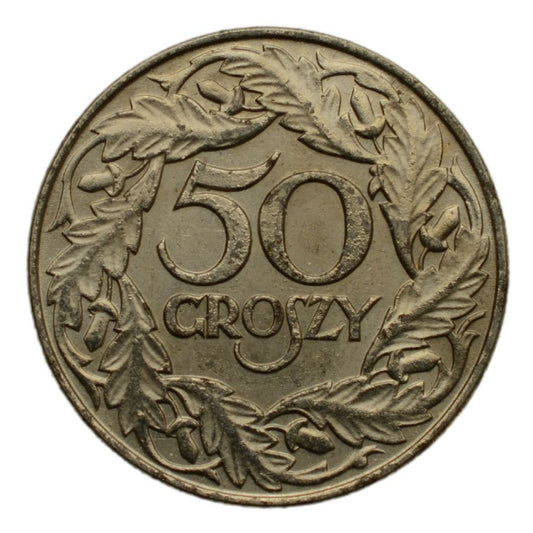 Generalne Gubernatorstwo - 50 groszy 1938 r. (niklowana)