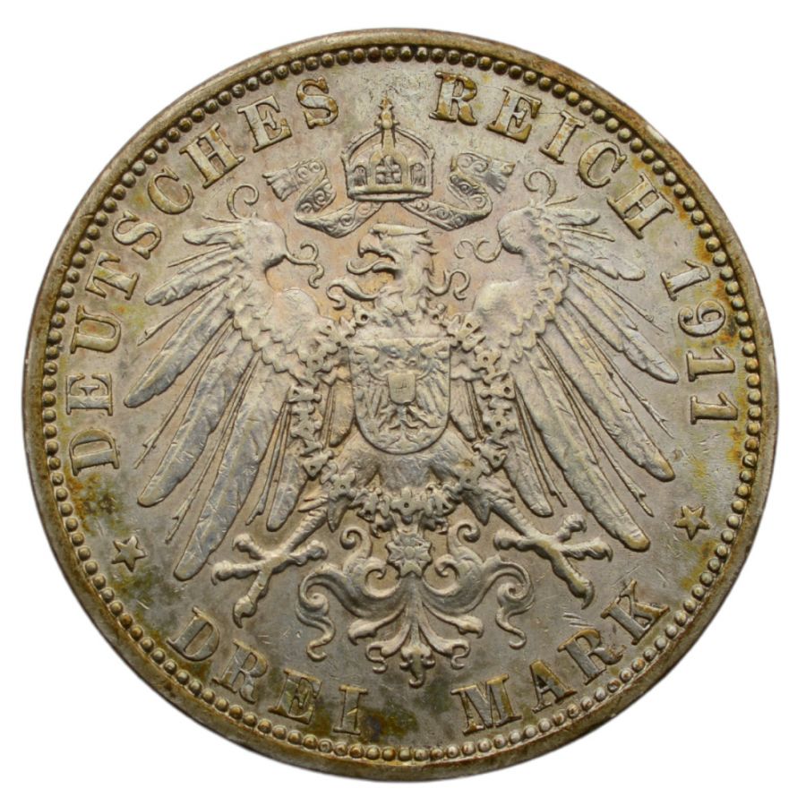 Niemcy - Prusy - 3 Marki 1911 A - Wilhelm II