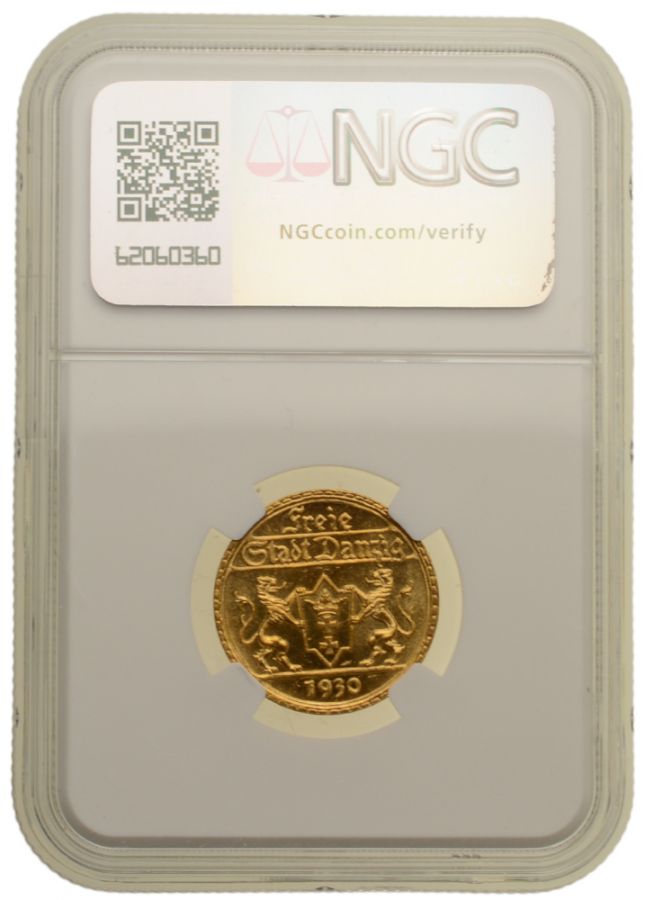 WMG - 25 Guldenów 1930 r. - Grading NGC MS64